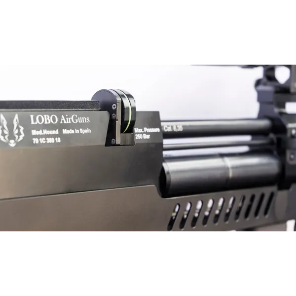 carabina PCP Hound larga táctica detalle 10