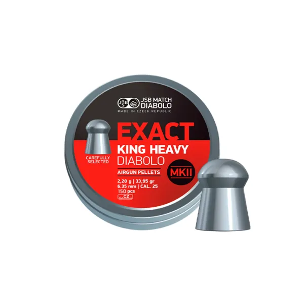 balines JSB Exact King Heavy MKII 6,35 mm 150 pcs