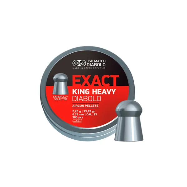 balines JSB Exact King Heavy 6,35 mm 300 pcs