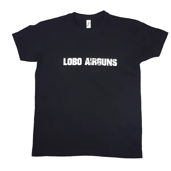 camiseta negra LOBO Airguns unisex