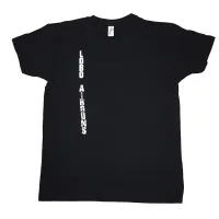 camiseta negra logo vertical LOBO Airguns unisex