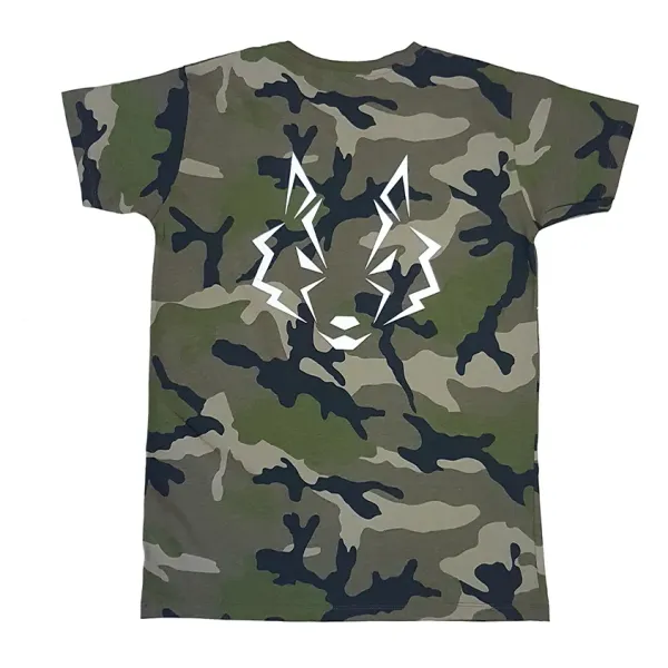 camiseta de camuflaje LOBO detalle 1