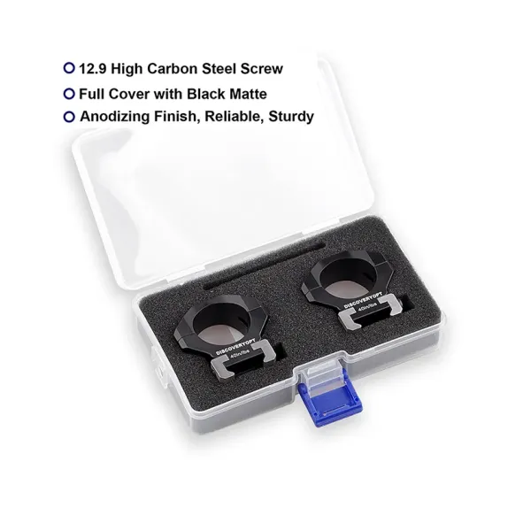 monturas raíl Weaver titanio detalle 3