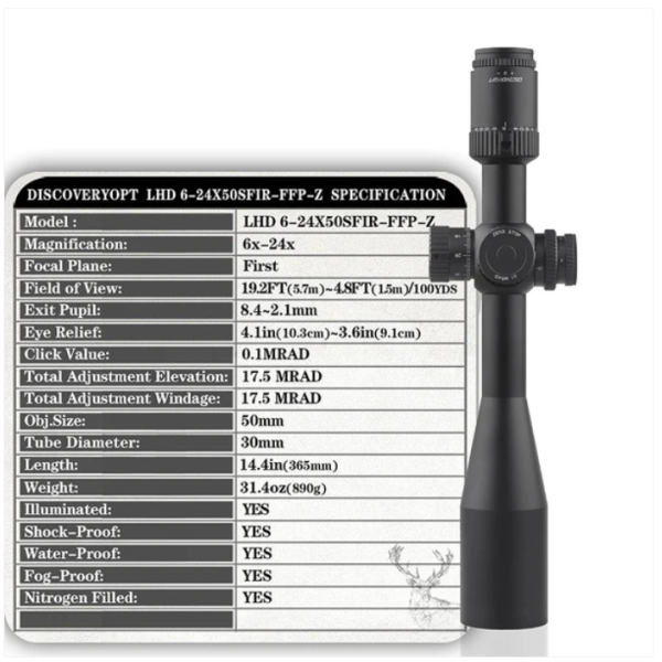 Discovery LHD 6-24x50 SFIR FFP-L